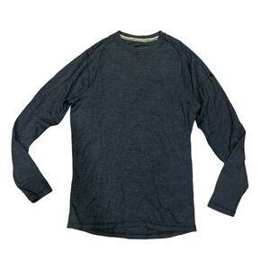 Smartwool Merino Wool 250 Long Sleeve Base Layer Top Charcoal Grey Men's Medium